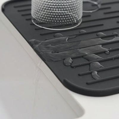 BRABANTIA SinkSide Silicone Dish Drying Mat - Dark Grey