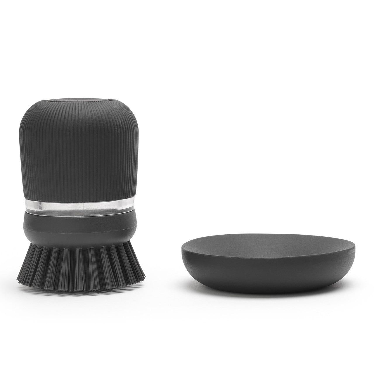 BRABANTIA SinkSide Soap Dispensing Dish Brush - Dark Grey