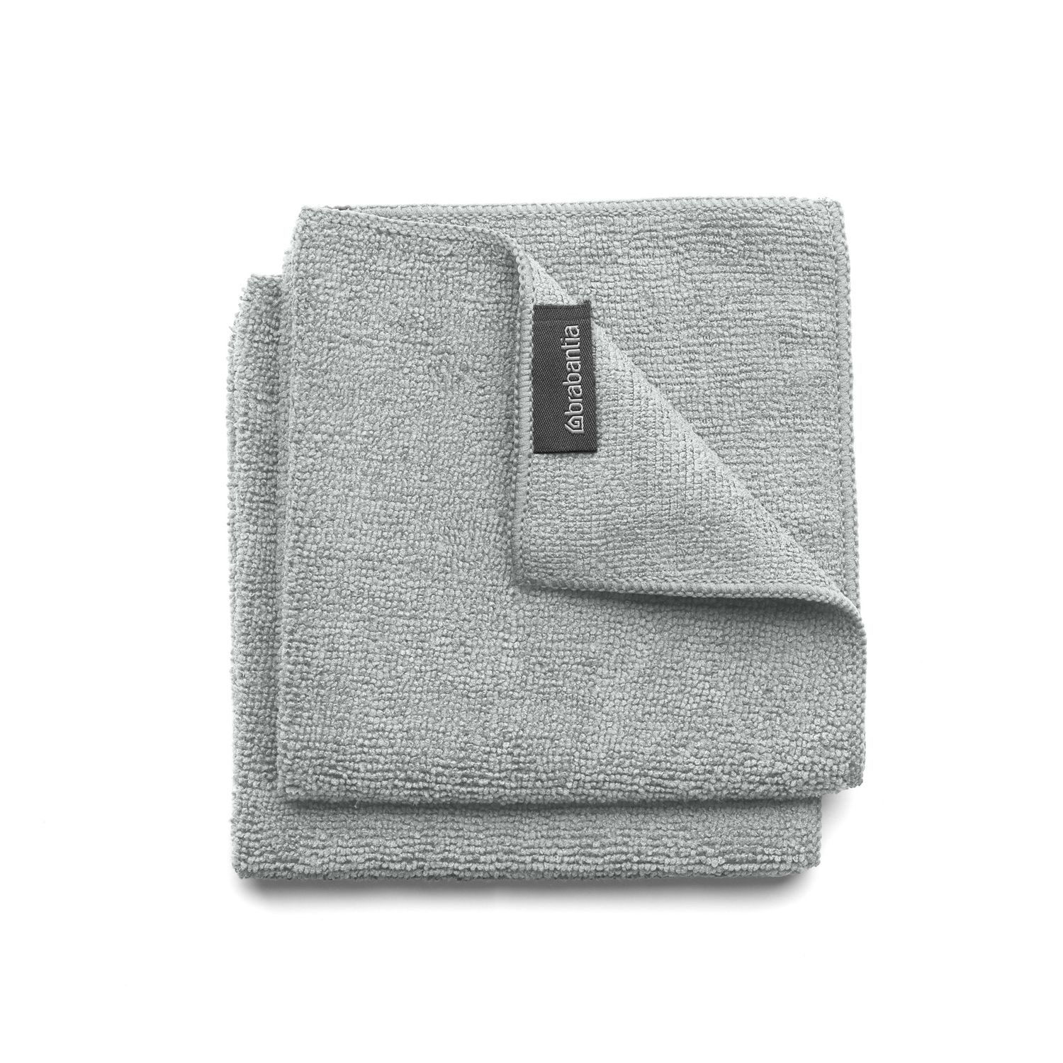 BRABANTIA SinkSide Microfibre Dish Cloths - Mid Grey