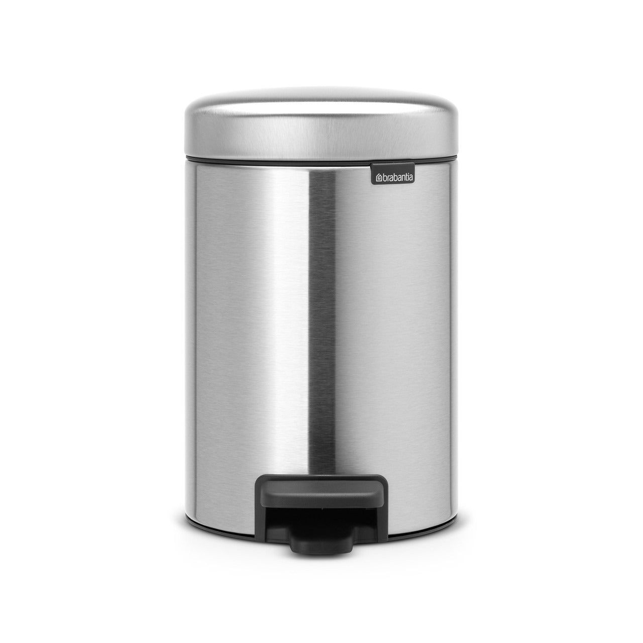 BRABANTIA NewIcon Pedal Bin, 3L - Matt Steel Fingerprint Proof