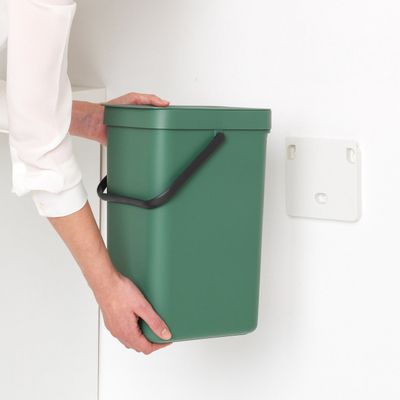 BRABANTIA Sort &amp; Go Waste Bin, 12L - Fir Green