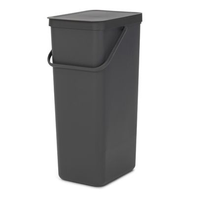 BRABANTIA Sort &amp; Go Recycle Bin, 40L - Grey