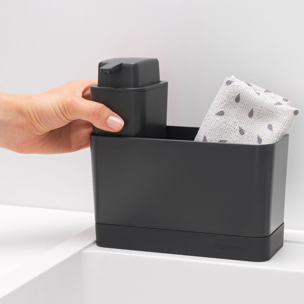 BRABANTIA SinkSide Sink Organiser Set - Dark Grey