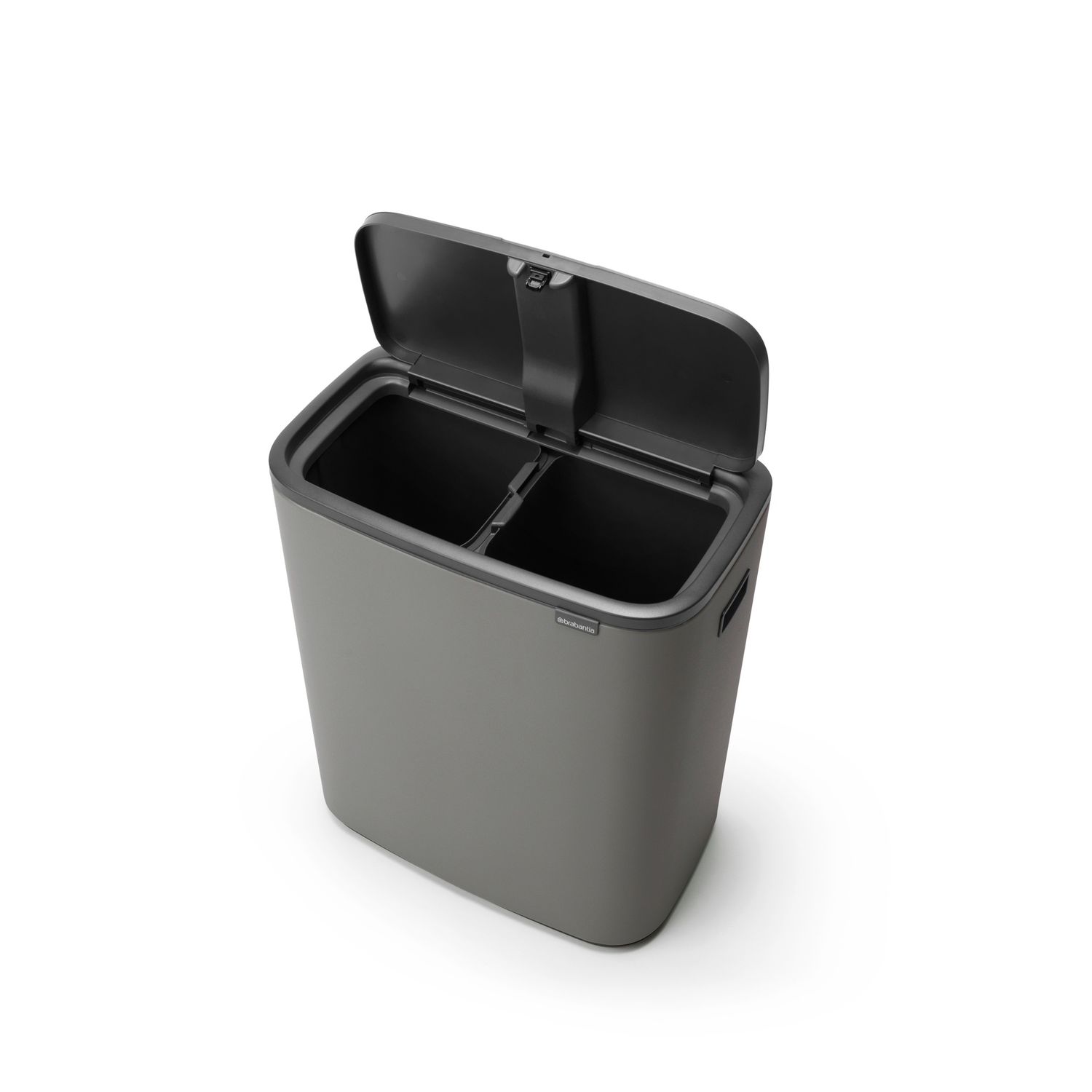 BRABANTIA Bo Touch Bin, 2 x 30L - Mineral Concrete Grey
