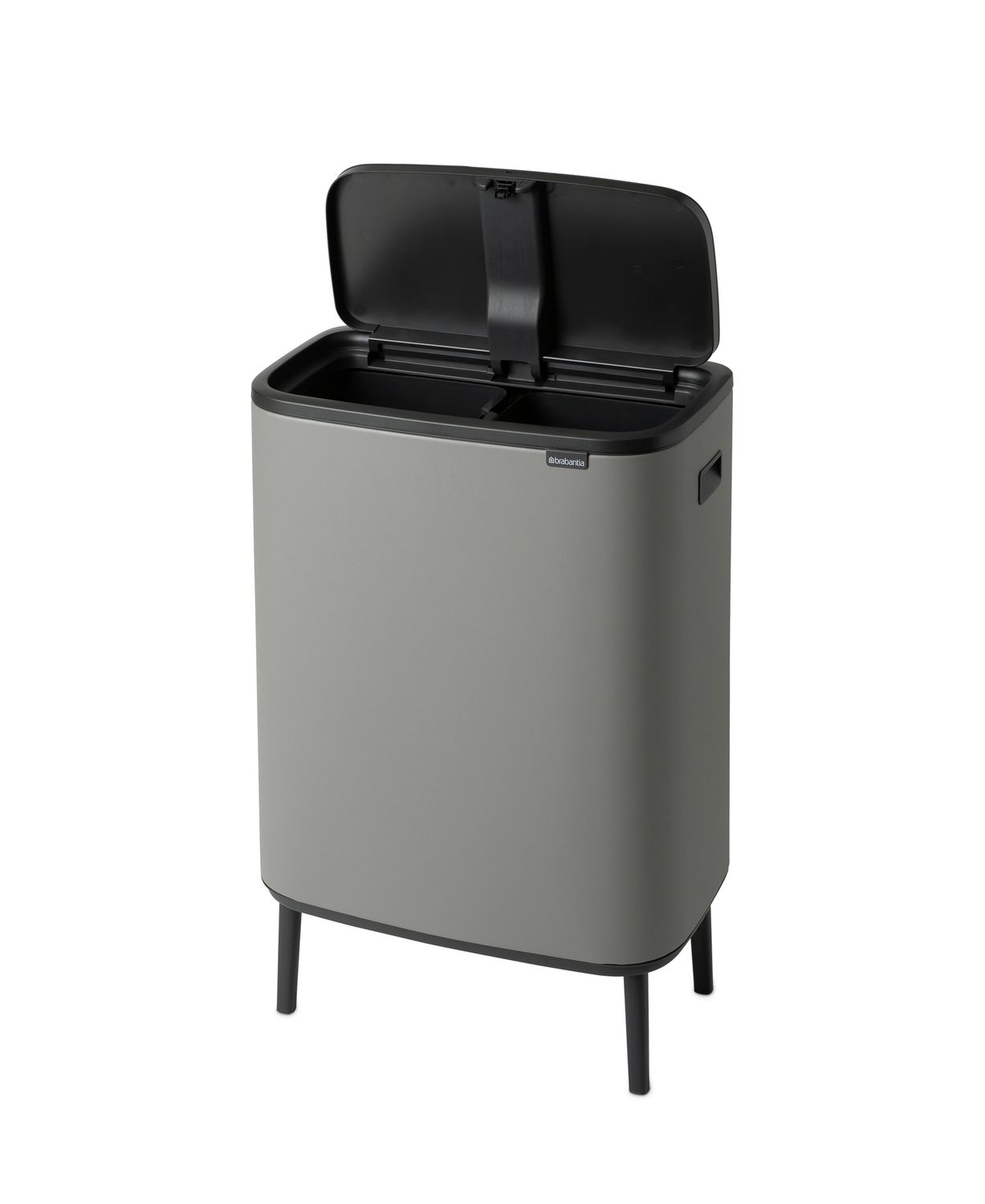 BRABANTIA Bo Touch Bin Hi, 2 x 30L - Mineral Concrete Grey