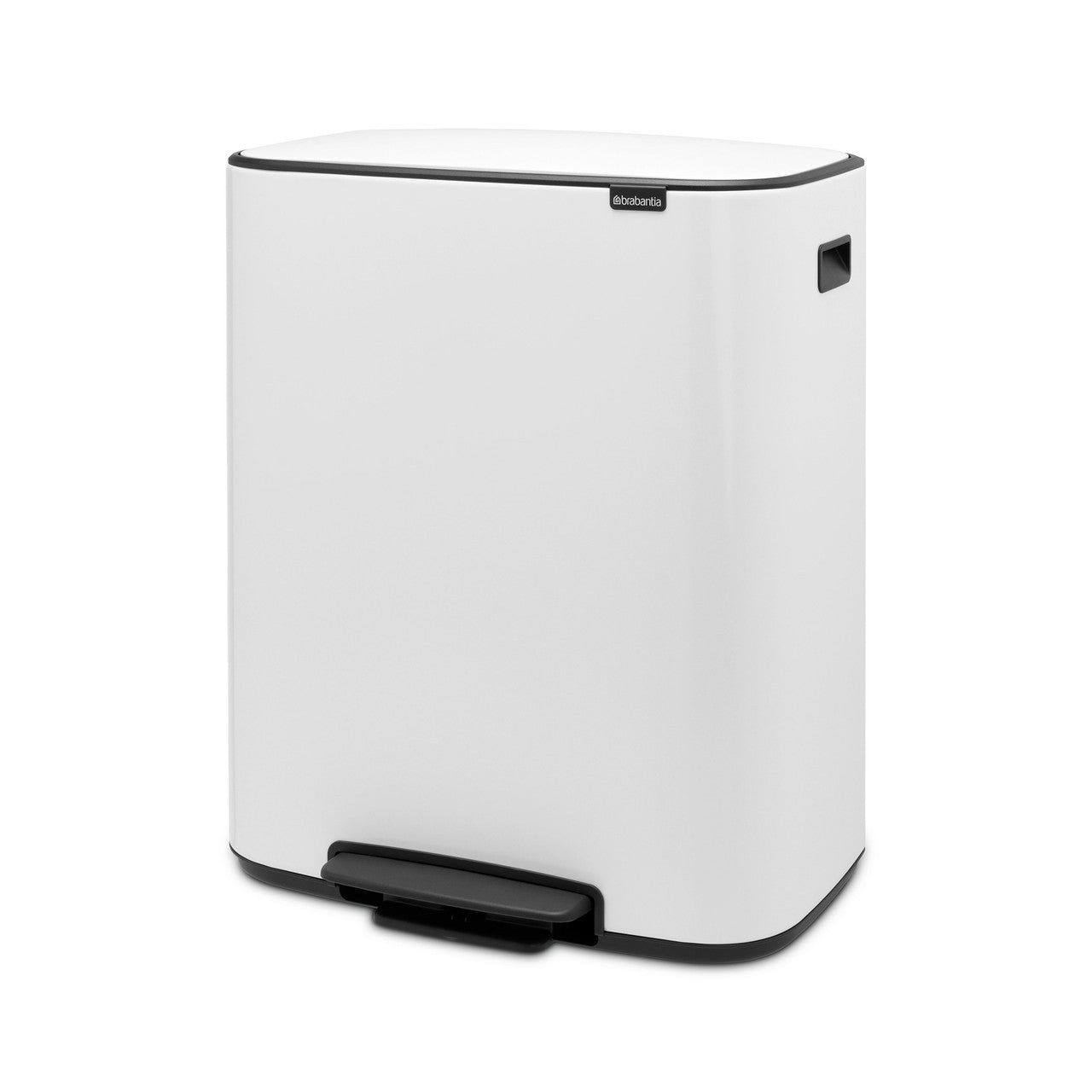 BRABANTIA Bo Pedal Bin, 2 x 30L - White