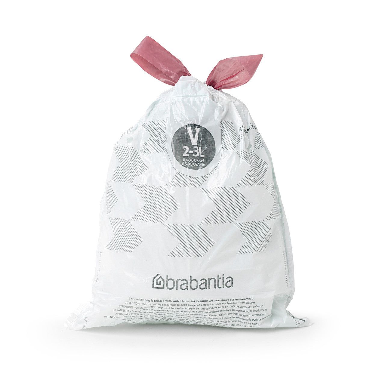 BRABANTIA PerfectFit Bags, Code V, 3L, 20 pcs - White
