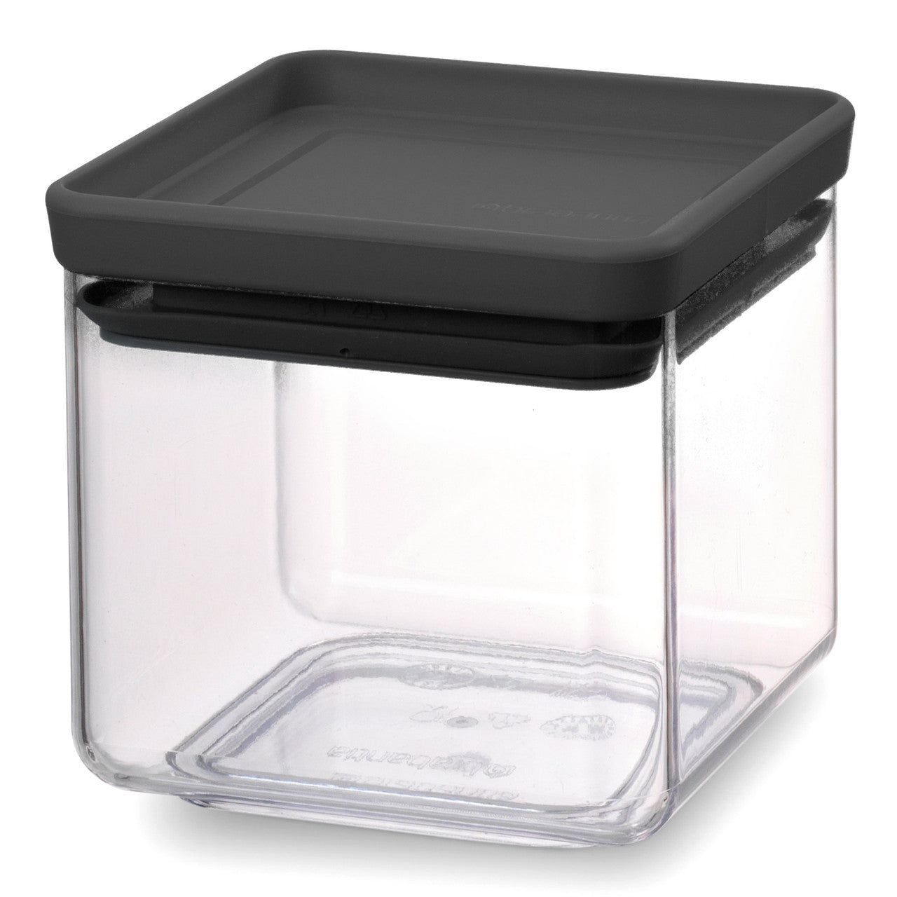 BRABANTIA Tasty+ Stackable Canister, 0.7L - Dark Grey