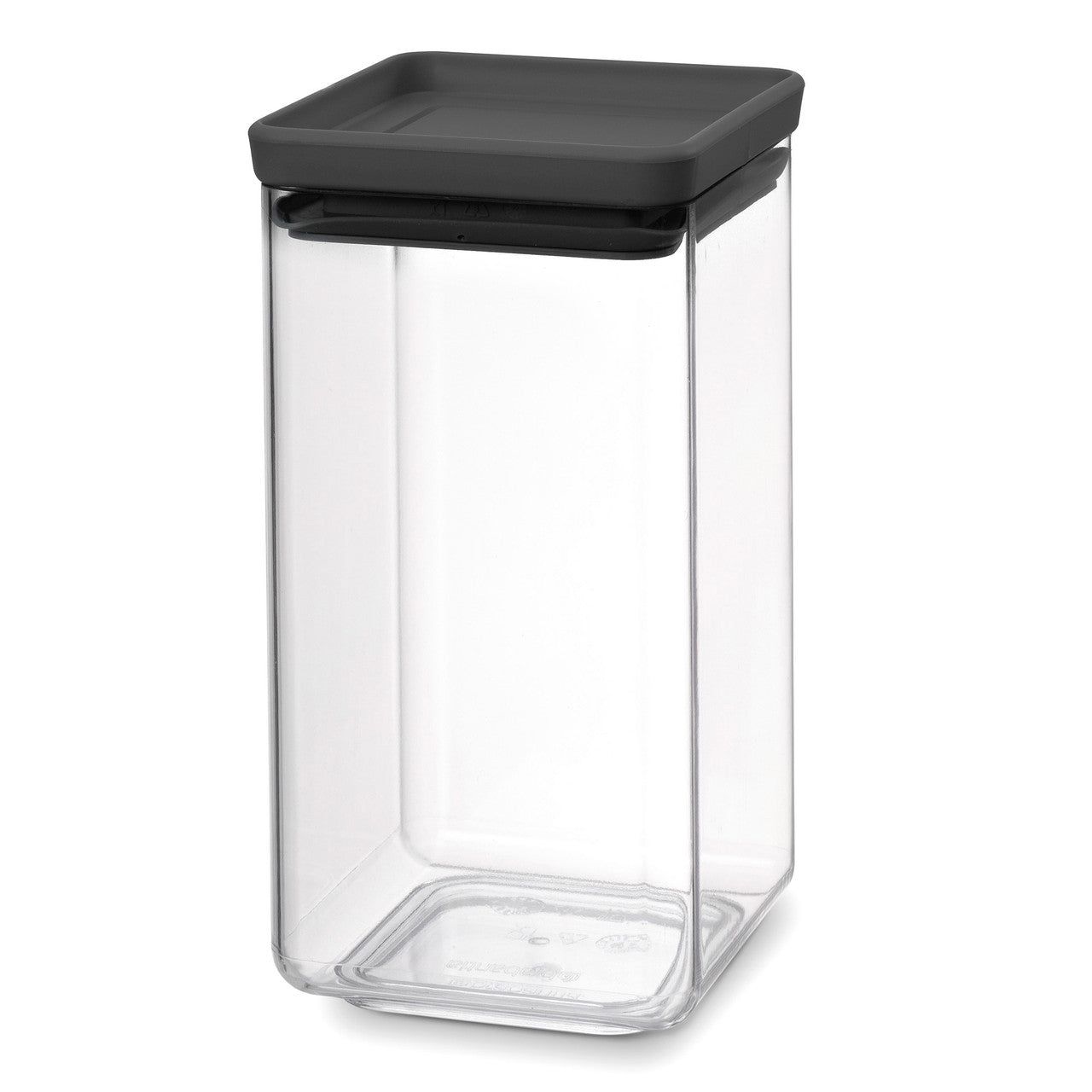 BRABANTIA Tasty+ Stackable Canister, 1.6L - Dark Grey