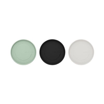 BRABANTIA Stackable Glass Jars Set of 3 Pcs - Transparent