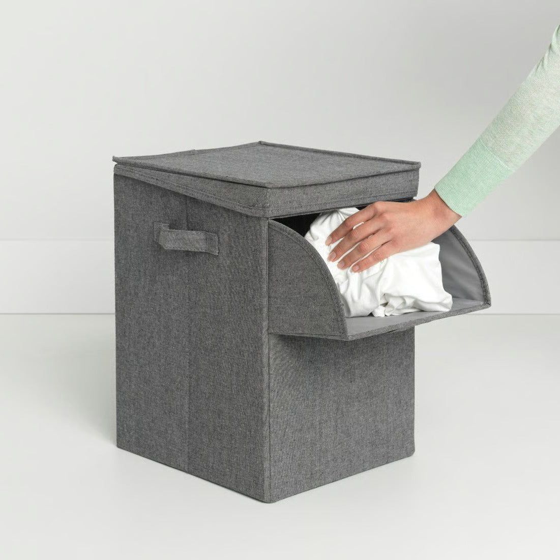 BRABANTIA Stackable Laundry Box, 35L - Pepper Black
