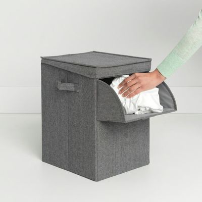 BRABANTIA Stackable Laundry Box, 35L - Pepper Black