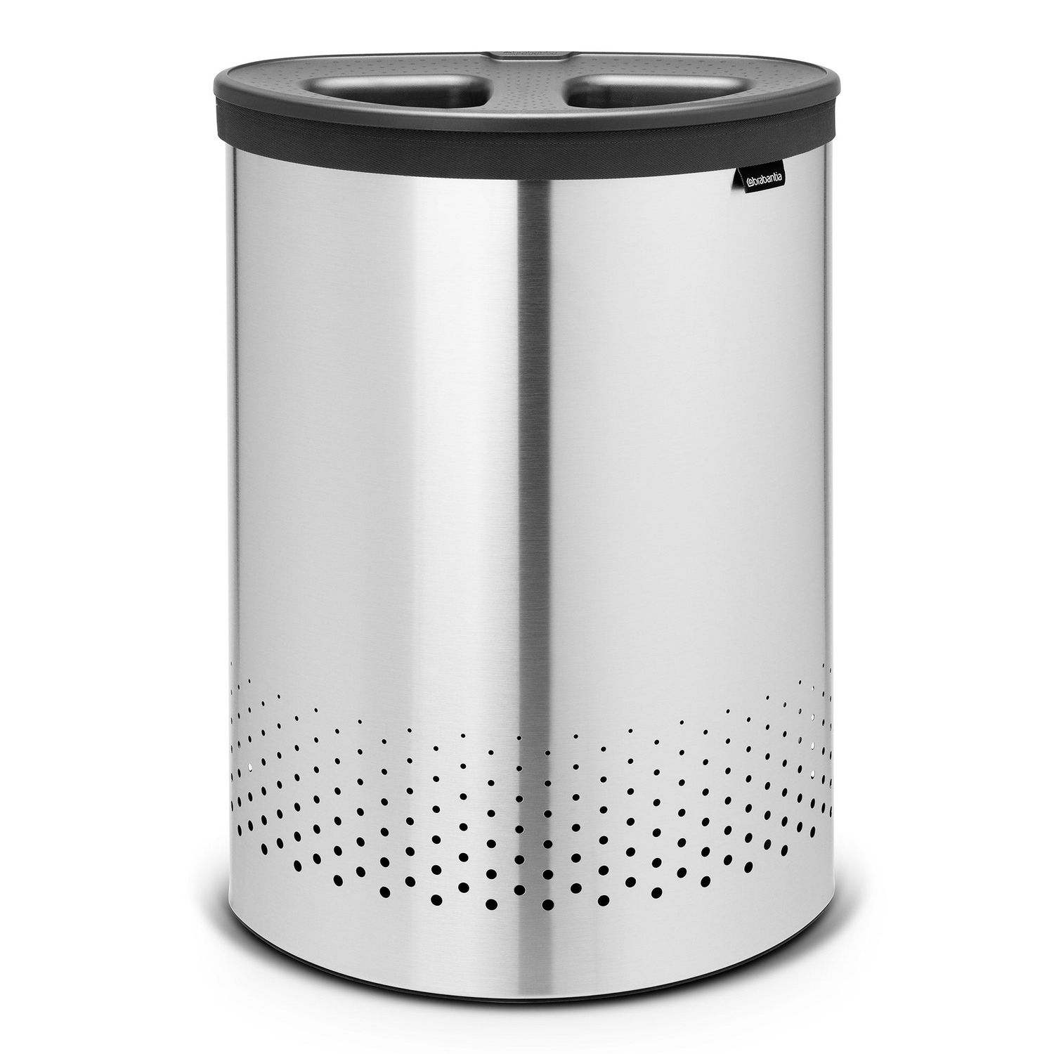 BRABANTIA Laundry Bin, 55L, Selector - Matt Steel