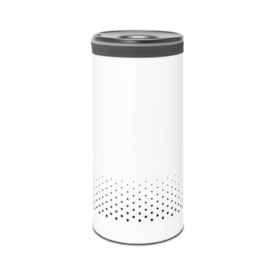 BRABANTIA Laundry Bin, 35L, Plastic Lid - White