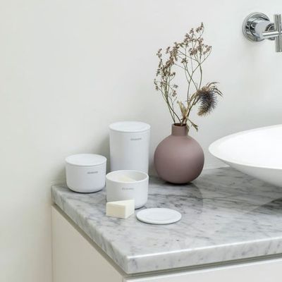 BRABANTIA ReNew Storage Pots, set of 3 - White