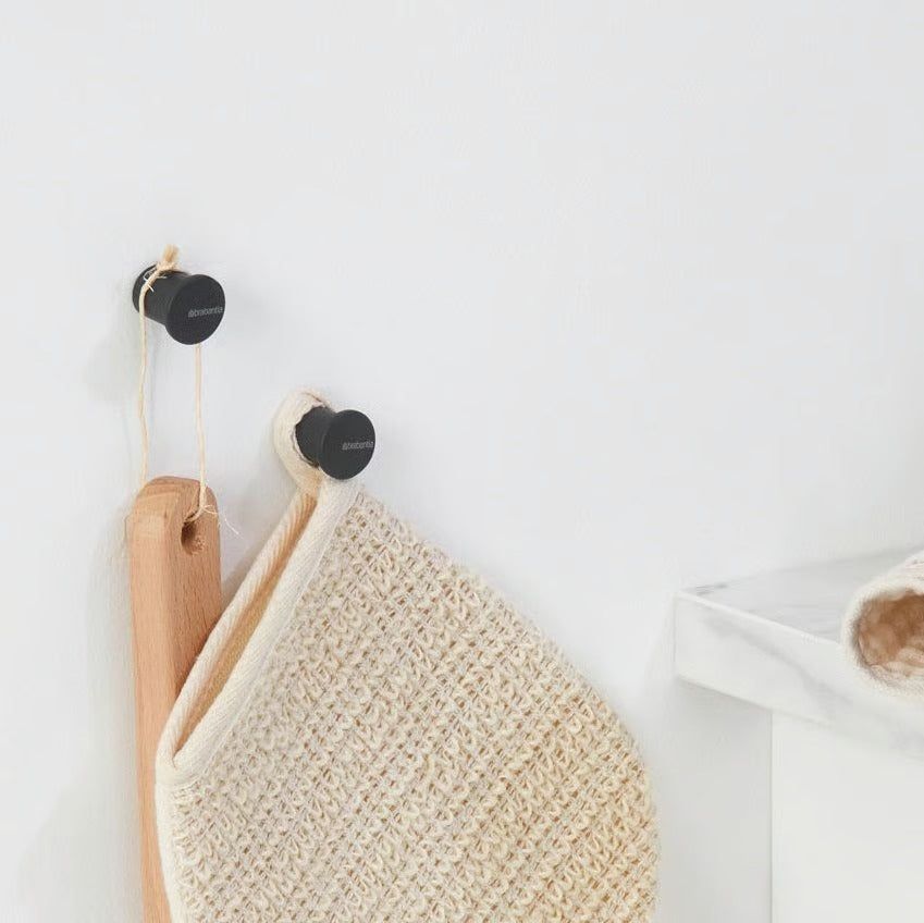 BRABANTIA MindSet Towel Hooks - Mineral Infinite Grey
