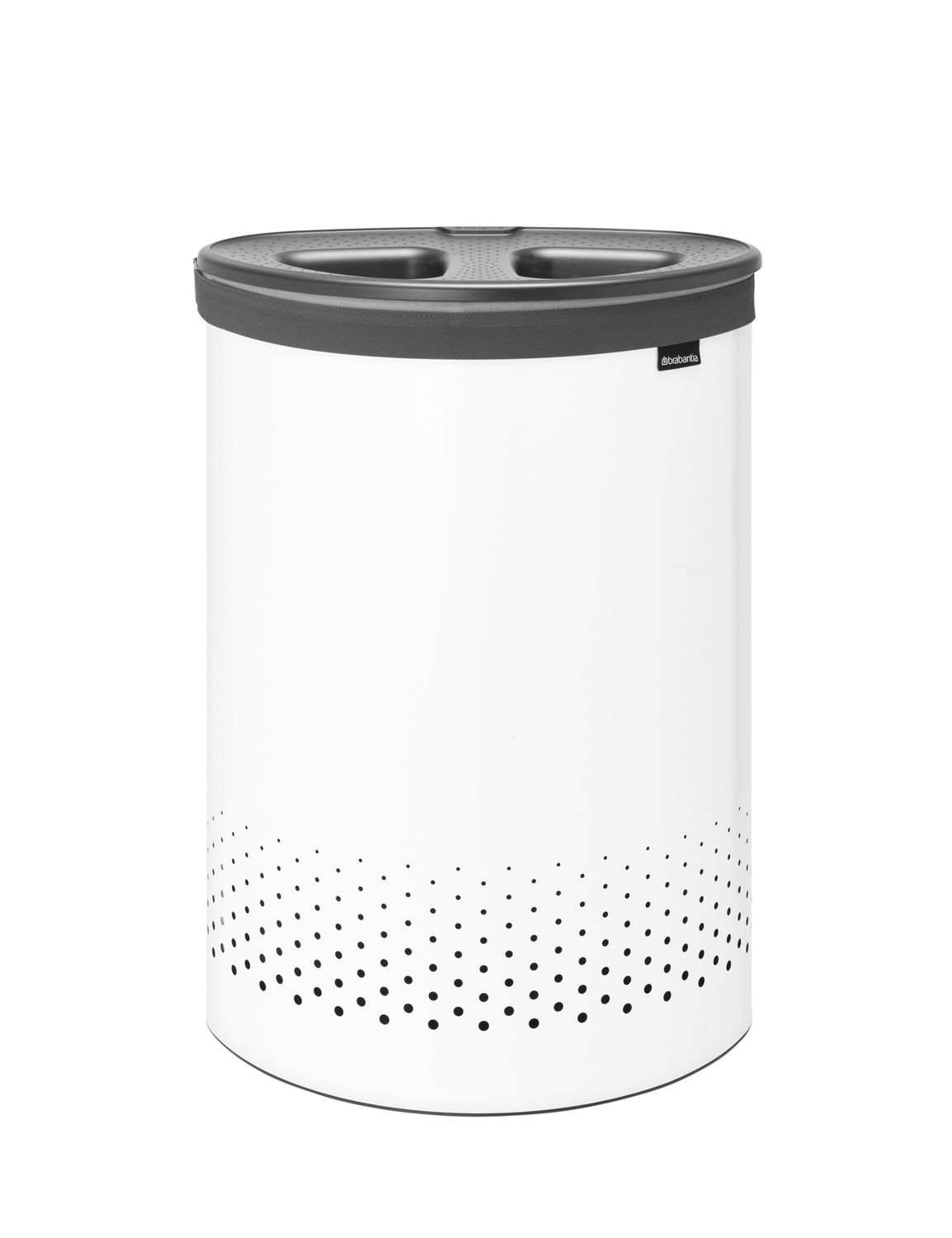 BRABANTIA Laundry Bin, 55L, Selector - White