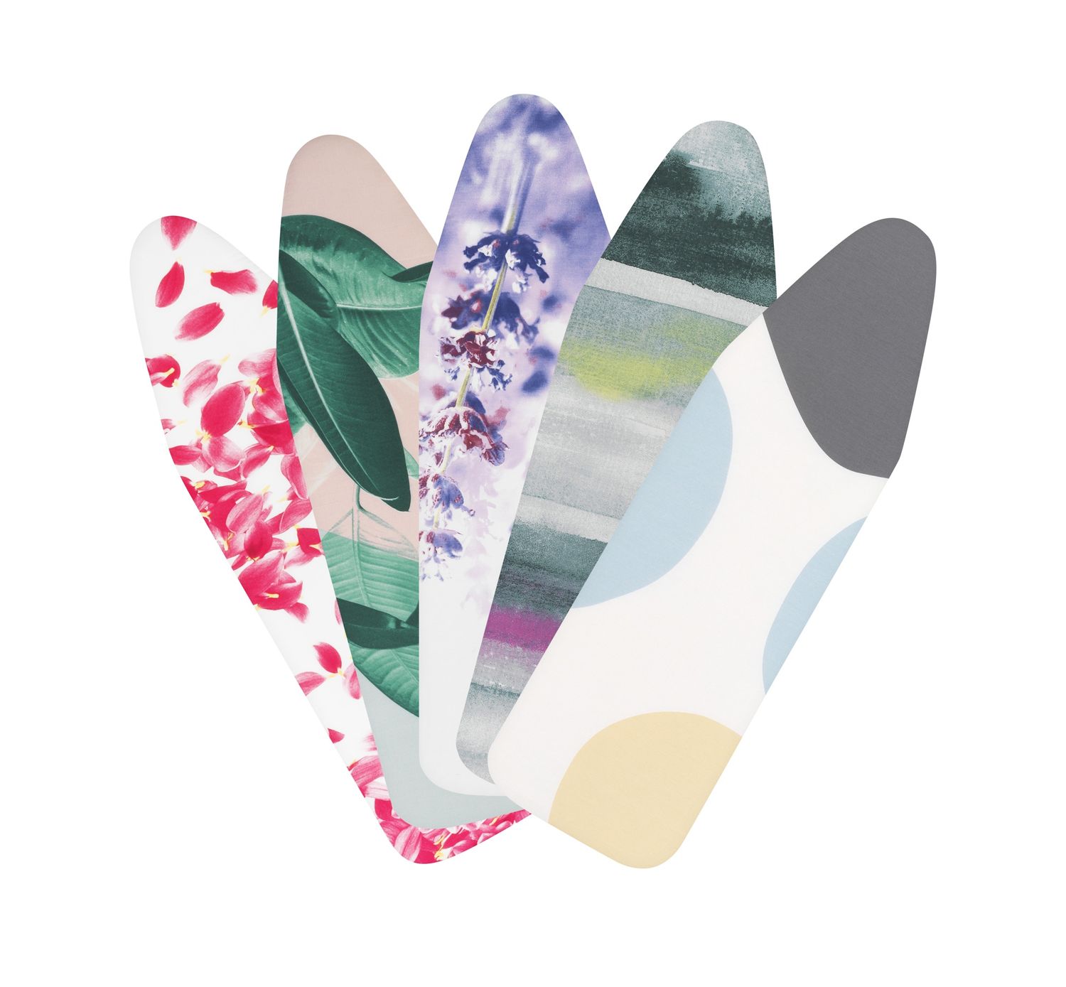 BRABANTIA Ironing Board Cover B, 124x38cm 2mm Foam - Colourful Mixed