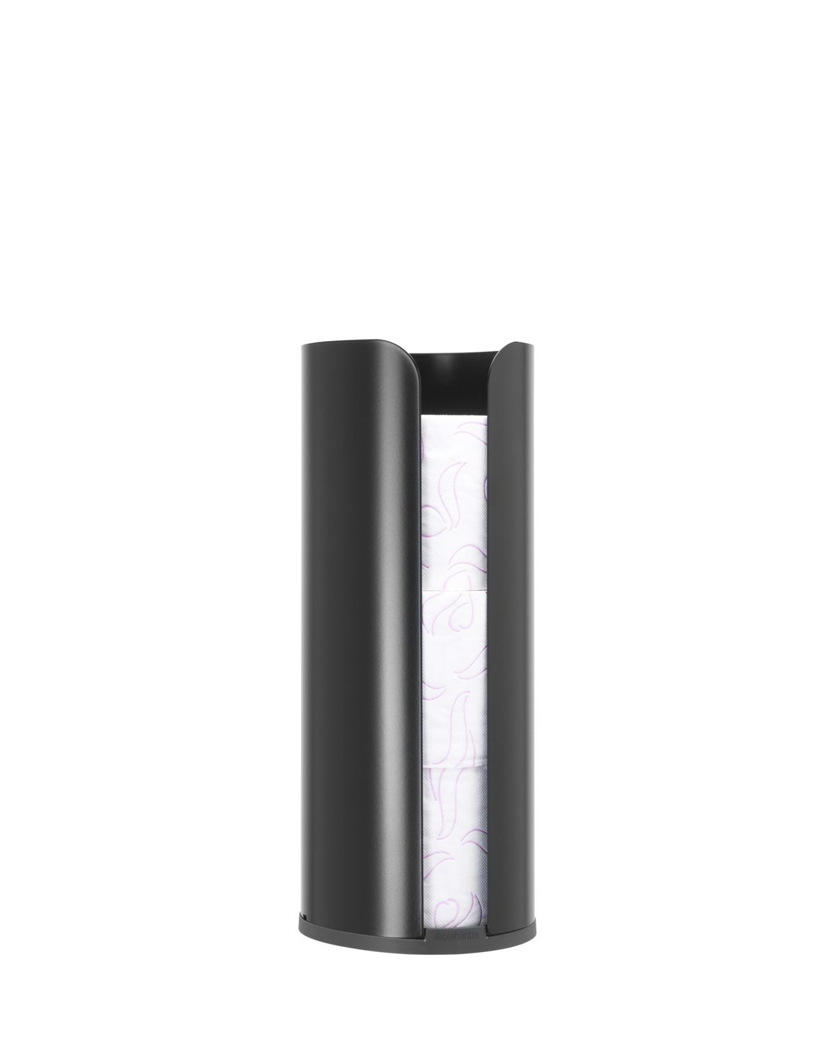 BRABANTIA ReNew Toilet Roll Dispenser - Matt Black