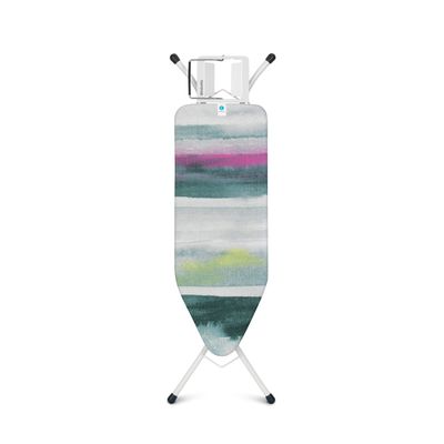 BRABANTIA Ironing Board C, 124 x 45 cm, with Iron Rest - Morning Breeze