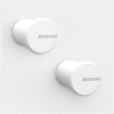 BRABANTIA MindSet Towel Hooks, set of 2 - Mineral Fresh White