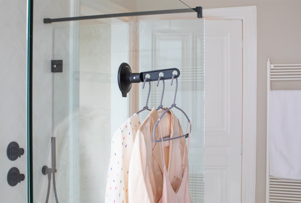 BRABANTIA Clothes hook with Suction Cup - Black