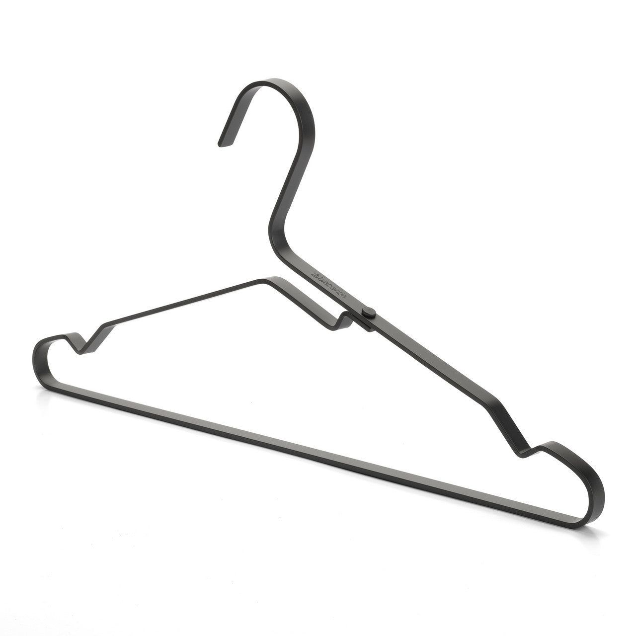 BRABANTIA Aluminium Clothes Hanger, set of 4 - Black