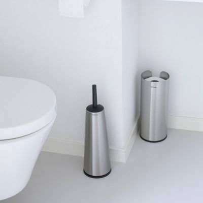BRABANTIA ReNew Toilet Brush and Holder - Matt Steel