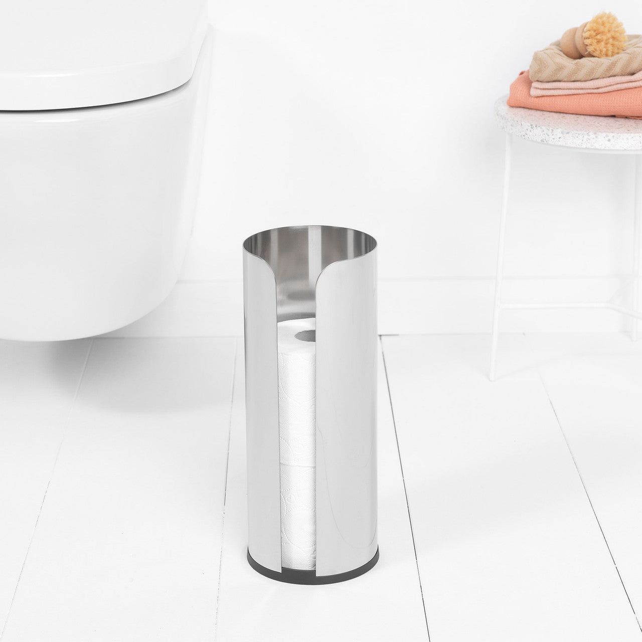 BRABANTIA ReNew Toilet Roll Dispenser - Matt Steel