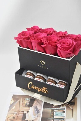 NUTELLA SURPRISE (8 Fresh Roses) NUTELLA SURPRISE (8 Fresh Roses)