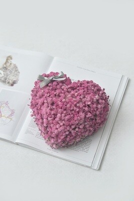 Heart Wreath: Cotton Candy Heart Wreath: Cotton Candy