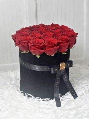 Suede Box Large: Roses 24
