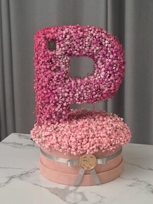 Letter or Number Standee (Suede Box Base) Letter or Number Standee (Suede Box Base)