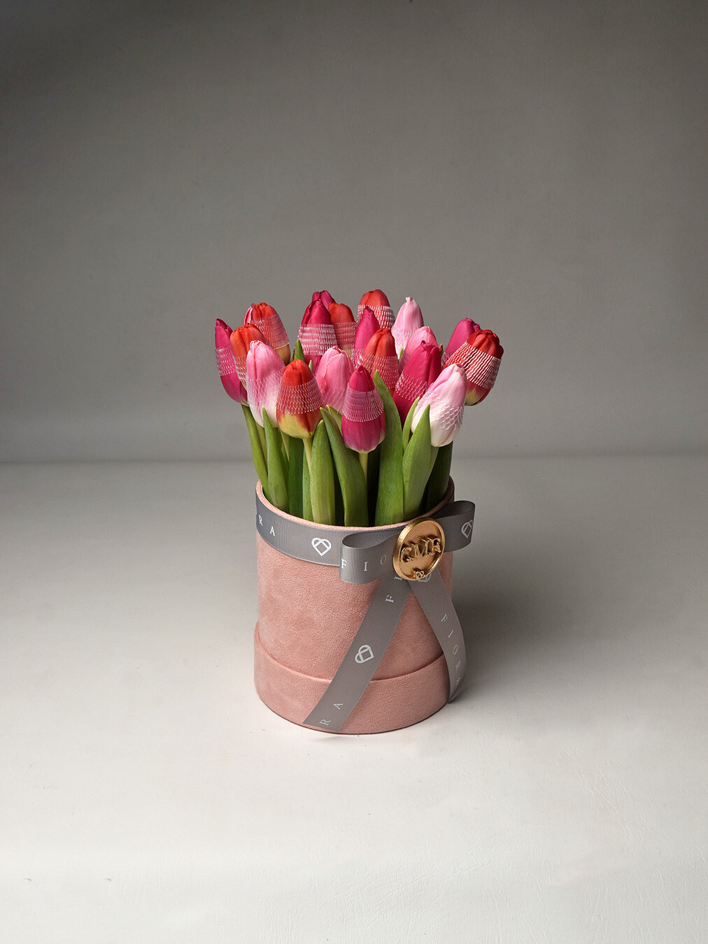 SUEDE BOX: TULIPS