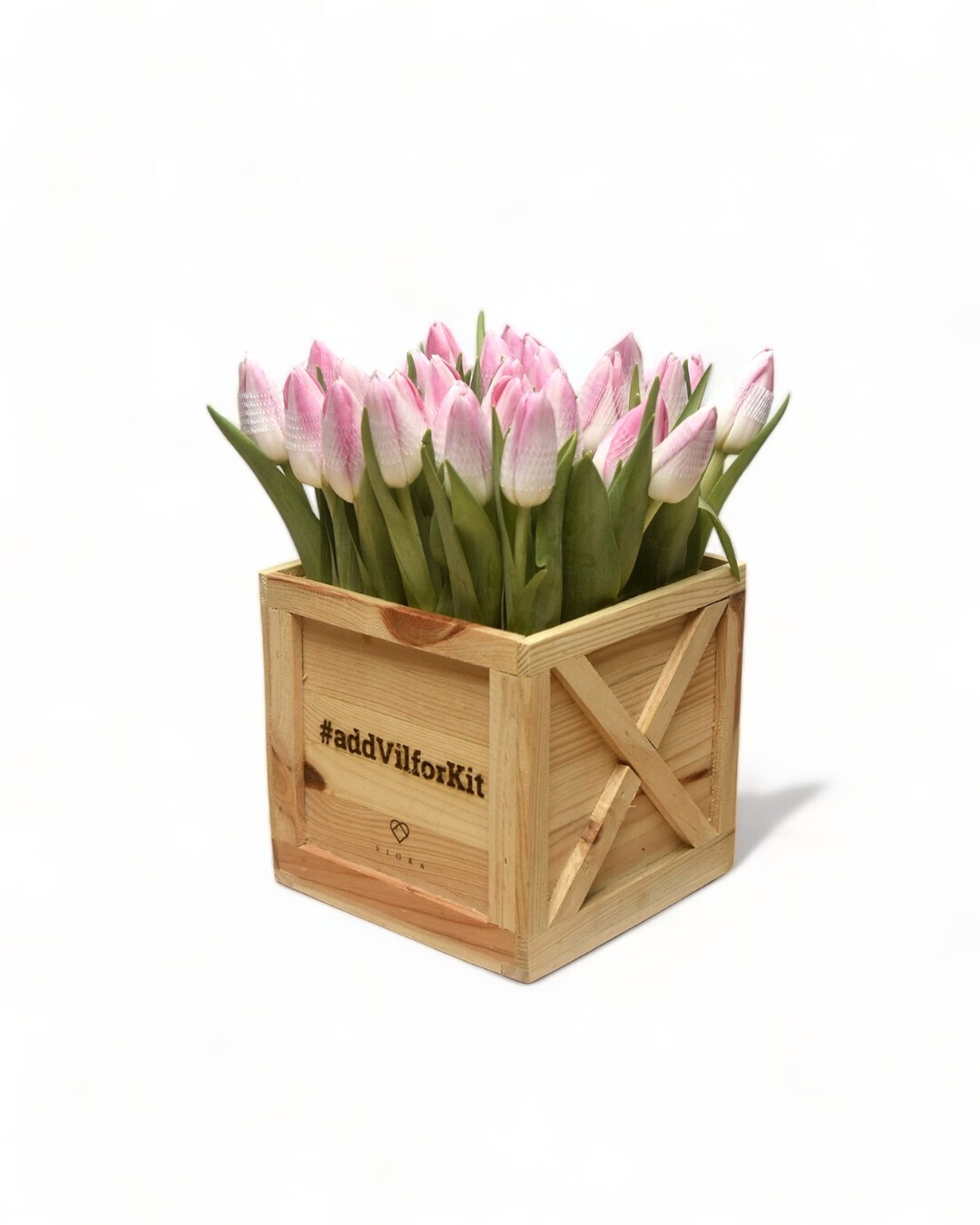 Mini Crate of Tulips