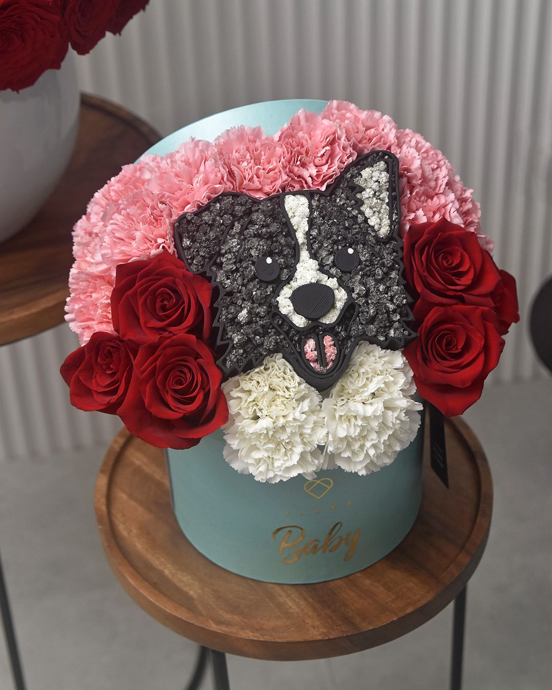 Custom Dog or Character (with Ecuadorian Roses)