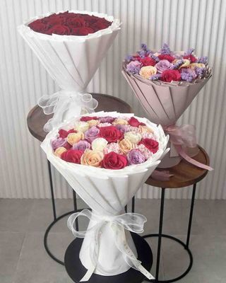 Wrapped Standing Bouquets
