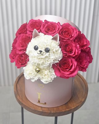 Kitty Surprise! (All Rose Background)