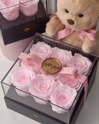 ForeverFiora Timeless Rose Grid (Acrylic Box)