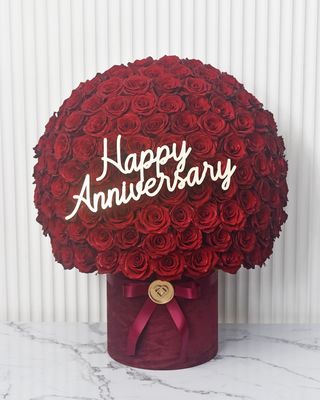 Rose Dome Lavish (Suede Box)