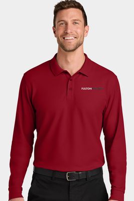 Port Authority Wearever Signature Pique Long Sleeve Polo Port Authority Wearever Signature Pique Long Sleeve Polo