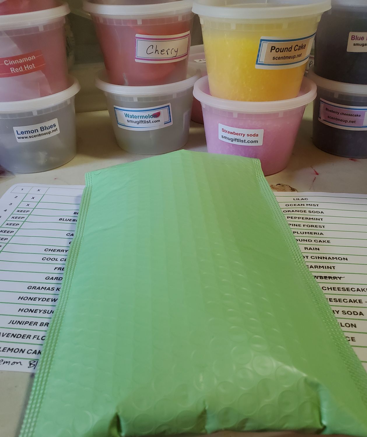 BUBBLE ENVELOPE OF SAMPLE BAGS