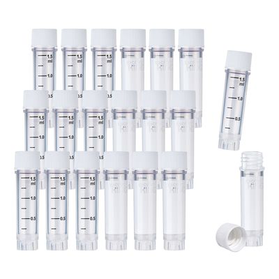 CryoKING® 1.5mL クライオバイアル、外ネジ式、自立型、ホワイトキャップ
