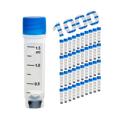 CryoKING® クライオバイアル 側面＆底面バーコード付き-1.5mL、アウターキャップ