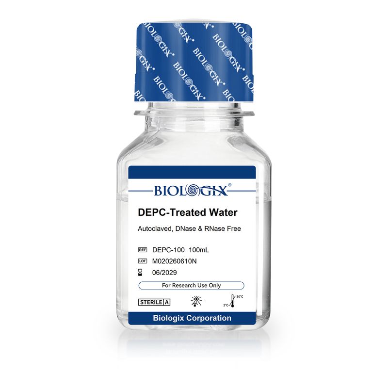 Biologix® DEPC処理水、DNase・RNaseフリー、滅菌済み、100mL