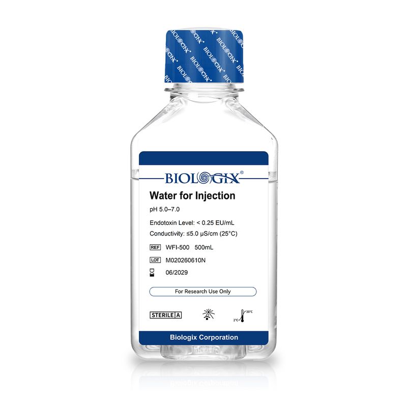 Biologix® 細胞培養用WFI（注射用水グレード）、滅菌済み、500mL