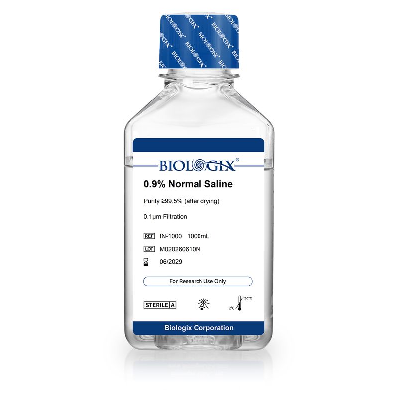 Biologix® 0.9%生理食塩水（1×）、滅菌済み、1,000mL
