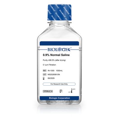 Biologix® 0.9%生理食塩水（1×）、滅菌済み、1,000mL