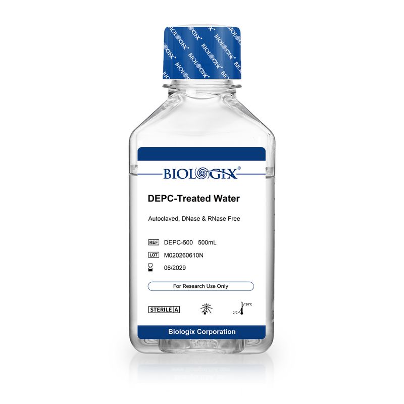 Biologix® DEPC処理水、DNase・RNaseフリー、滅菌済み、500mL