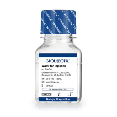 Biologix® 注射用水（WFI）、滅菌済み、100mL／ボトル